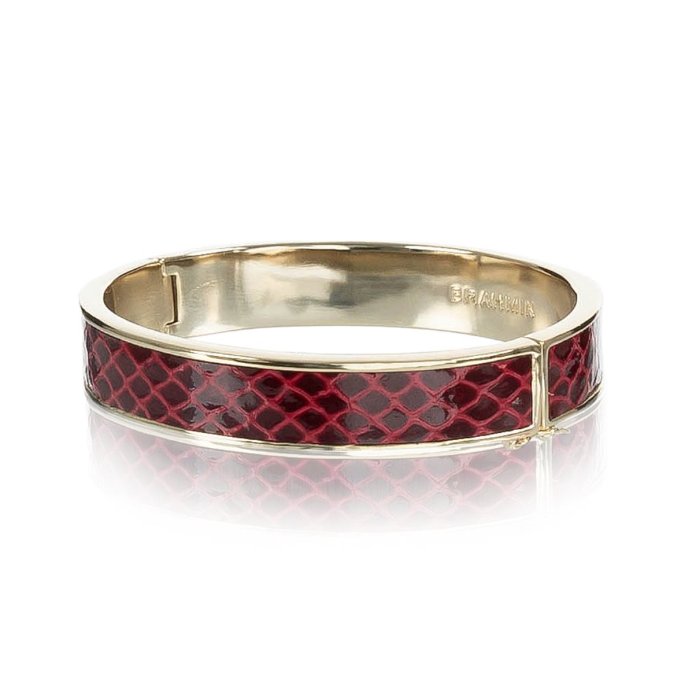 Brahmin | Women's Heritage Leather Bangle Rose Fairhaven