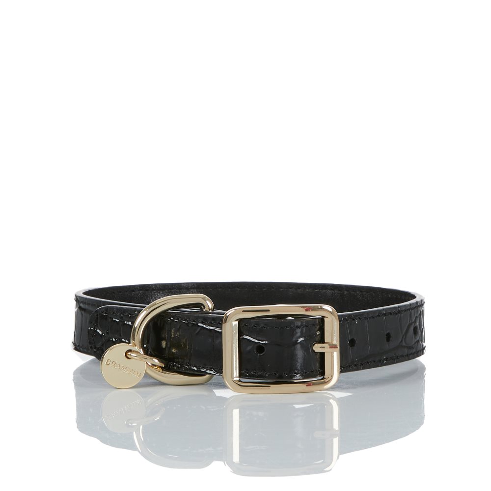 Brahmin | Women's Medium Pet Collar Black Melbourne - Click Image to Close