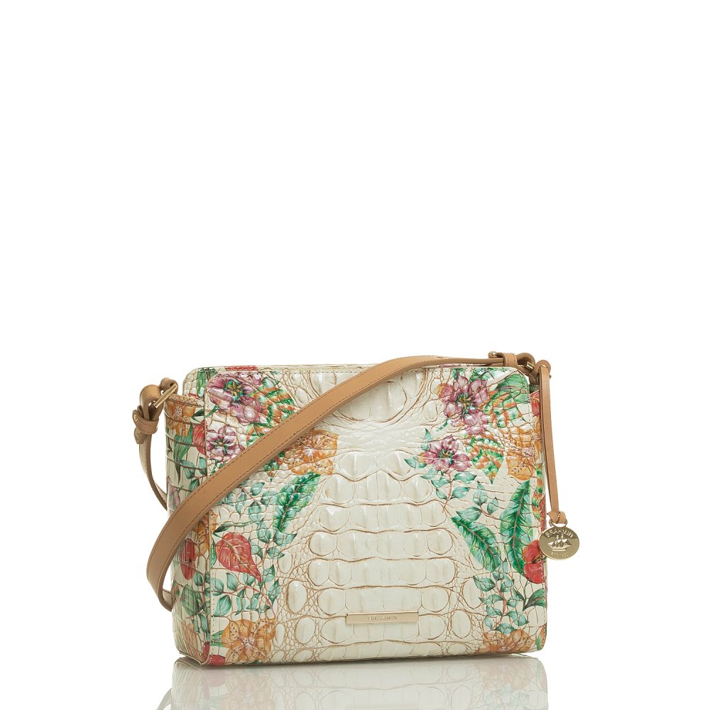 Brahmin | Women's Carrie Crossbody Ivory Tahiti