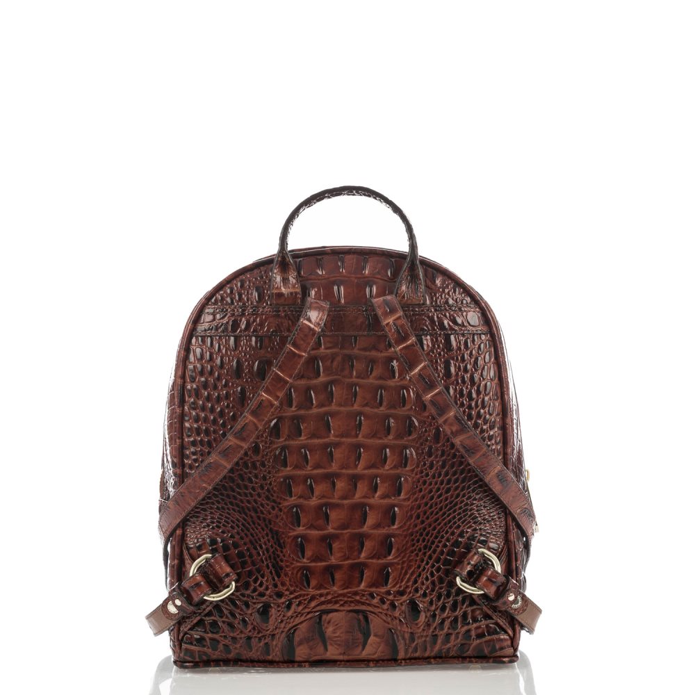 Brahmin | Women's Mini Dartmouth | Brown Leather Mini Backpack