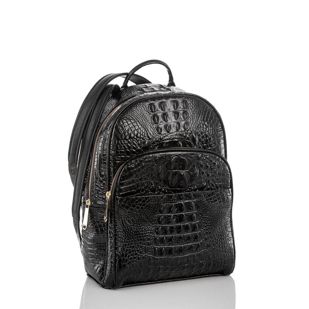 Brahmin | Women's Dartmouth Backpack | Black Leather Backpack