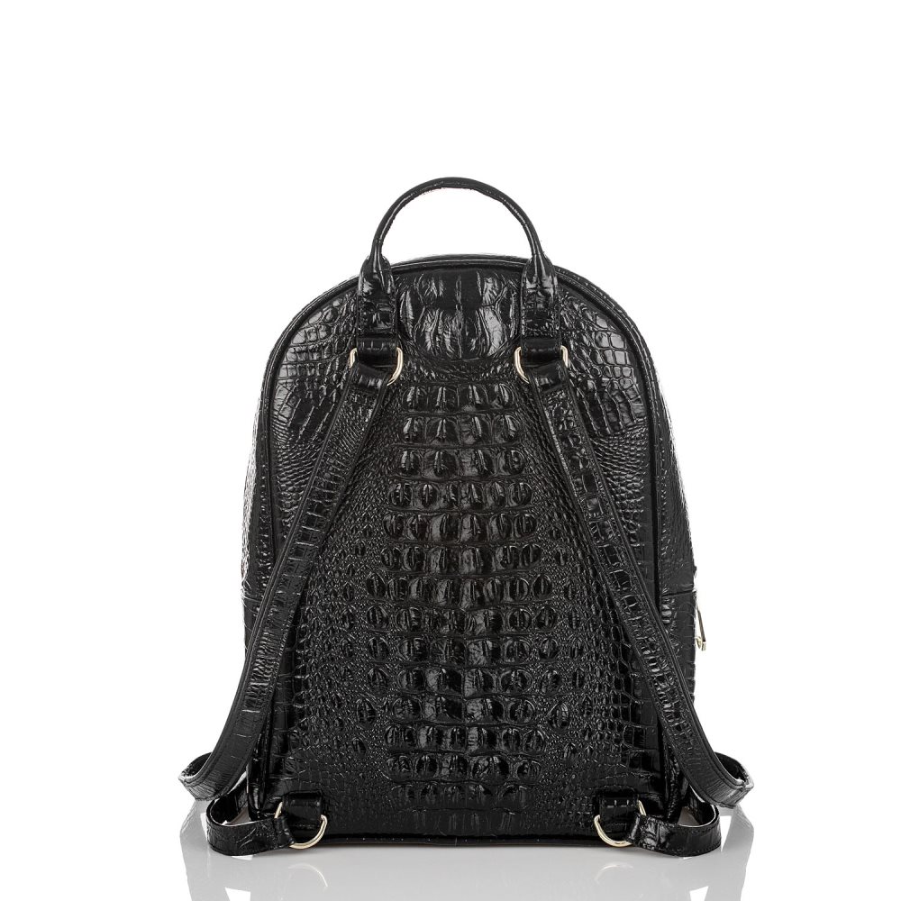 Brahmin | Women's Dartmouth Backpack | Black Leather Backpack