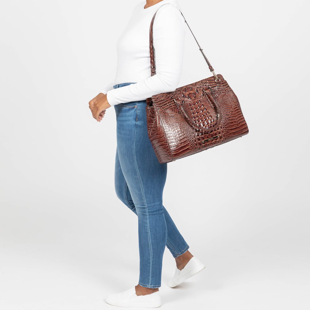 Brahmin | Women's Finley Carryall Cocoa Ombre Melbourne