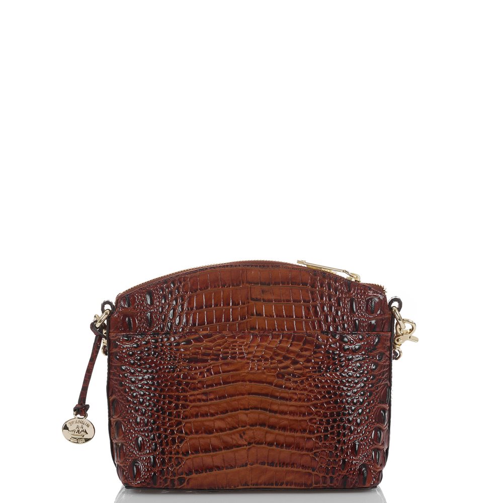 Brahmin | Women's Mini Duxbury | Mini Brown Leather Satchel Handbag