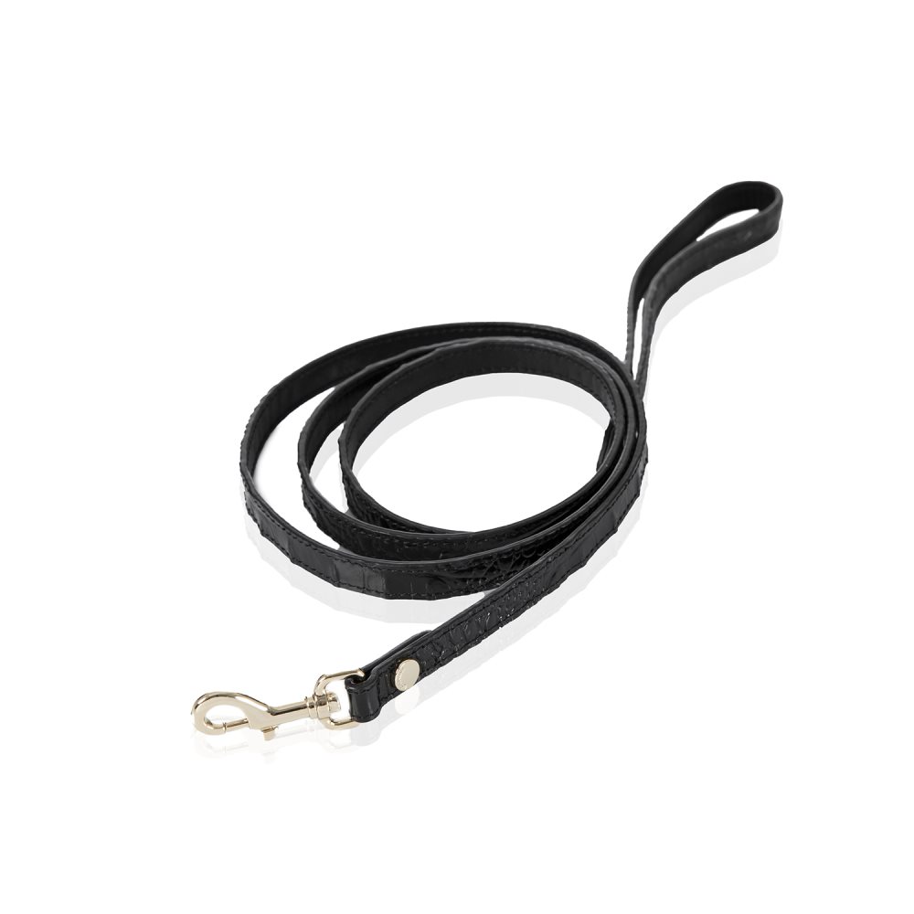 Brahmin | Women's Small Pet Leash Black Melbourne