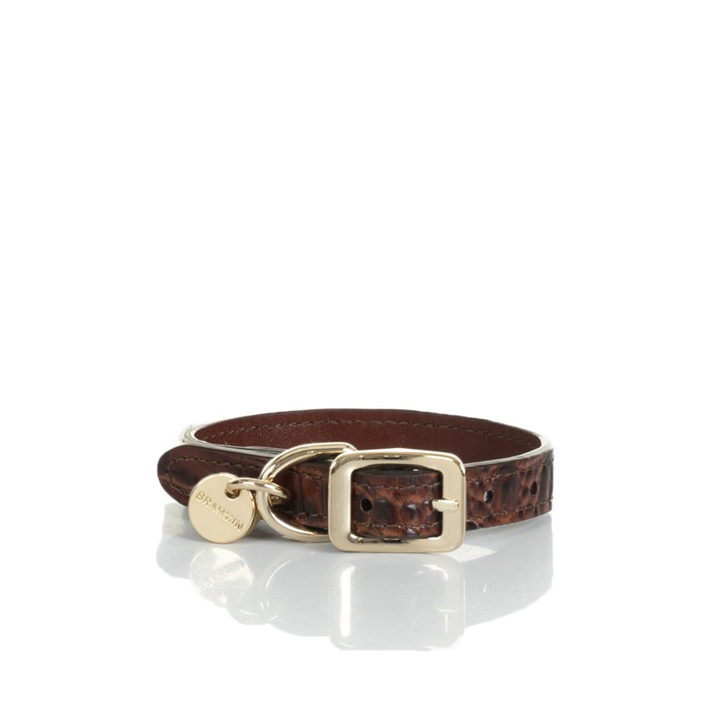 Brahmin | Women's Small Pet Collar Pecan Melbourne