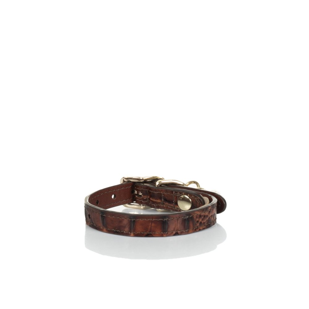 Brahmin | Women's Small Pet Collar Pecan Melbourne