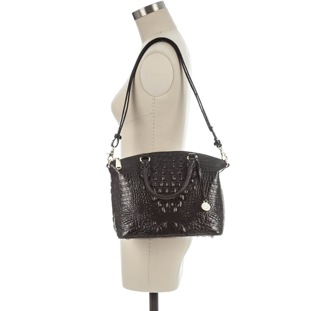 Brahmin | Women's Duxbury Satchel Black Melbourne