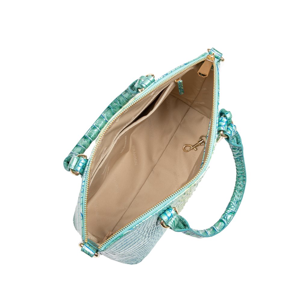 Brahmin | Women's Duxbury Satchel Seafoam Ombre Melbourne