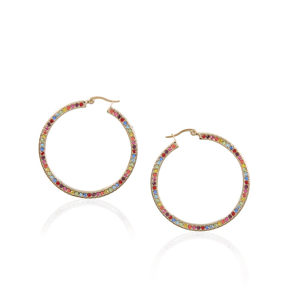 Brahmin | Women's Hoop Crystal Earring Multi Fairhaven