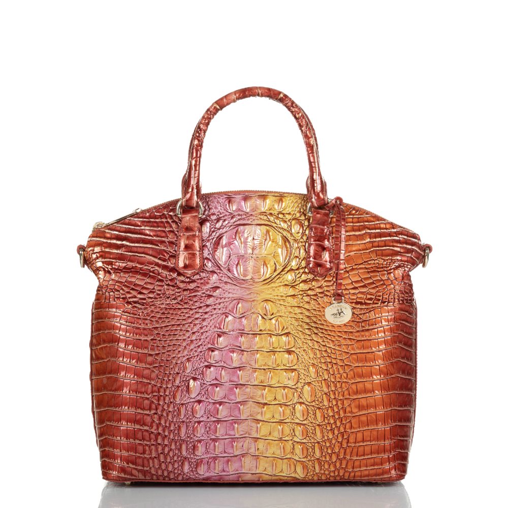 Brahmin | Women's Large Duxbury Satchel Glam Ombre Melbourne - Click Image to Close