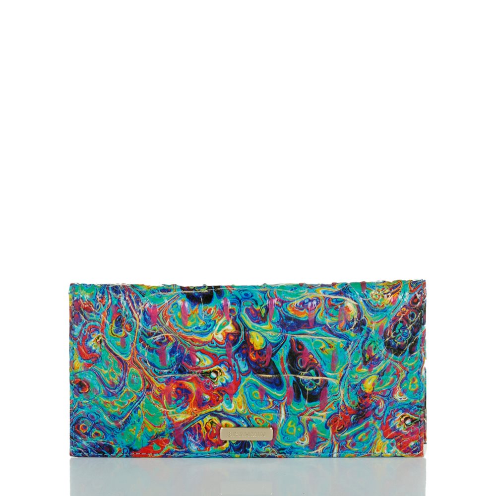 Brahmin | Women's Cordelia Checkbook Blue Ammolite Melbourne