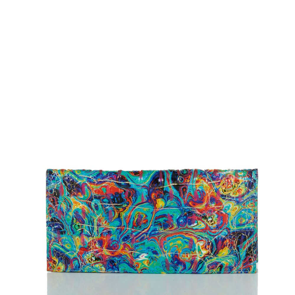 Brahmin | Women's Cordelia Checkbook Blue Ammolite Melbourne