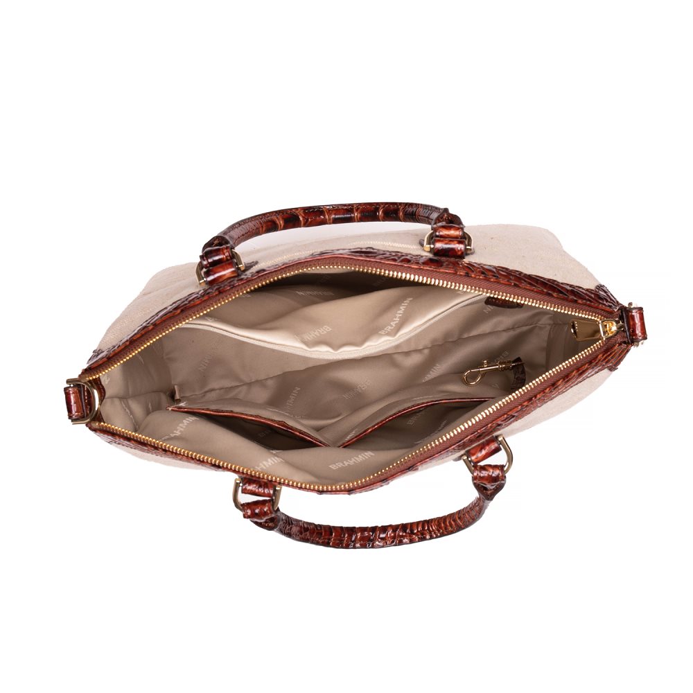 Brahmin | Women's Large Duxbury Satchel Pecan Pipa