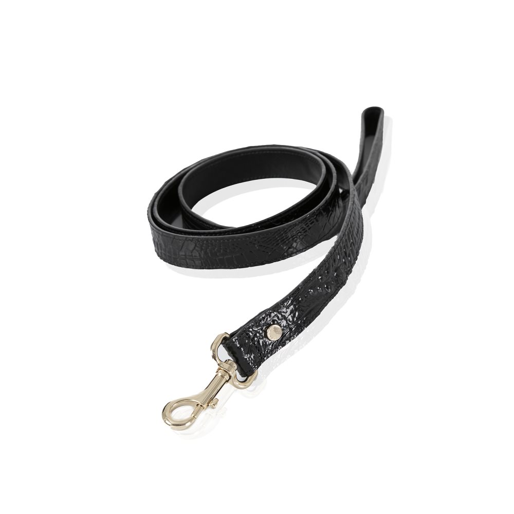 Brahmin | Women's Large Pet Leash Black Melbourne