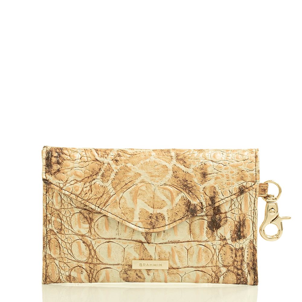 Brahmin | Women's Mini Envelope Case Camel Safari Melbourne