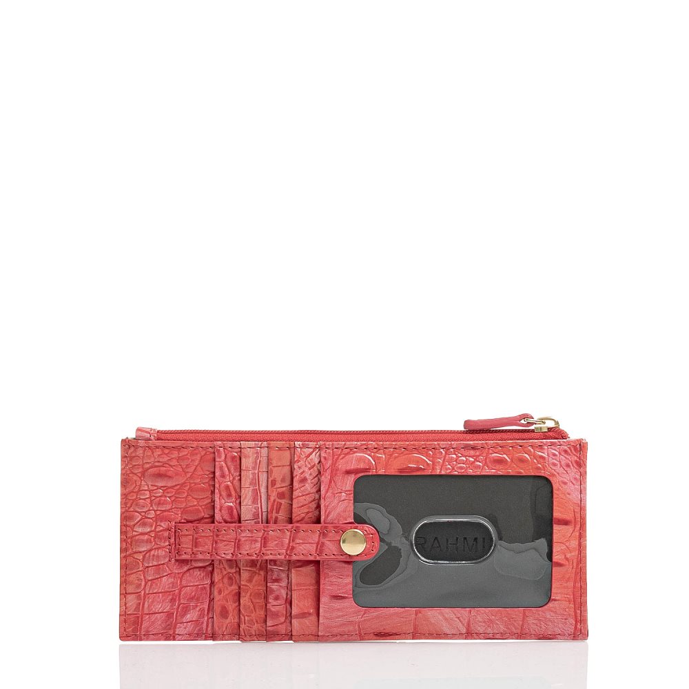 Brahmin | Women's Credit Card Wallet Punchy Coral Melbourne