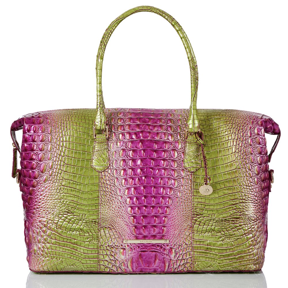 Brahmin | Women's Duxbury Weekender Limeade Ombre Melbourne