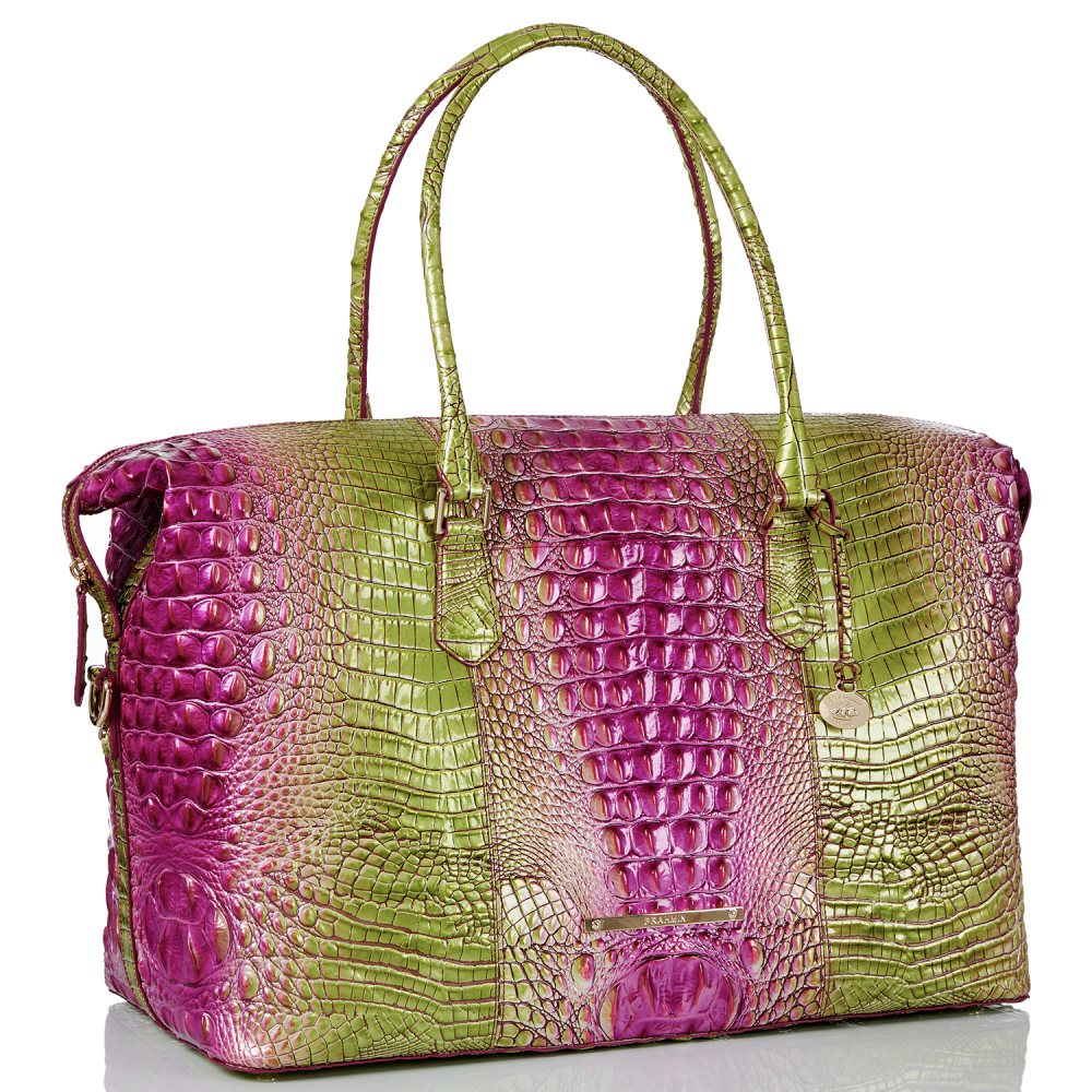 Brahmin | Women's Duxbury Weekender Limeade Ombre Melbourne