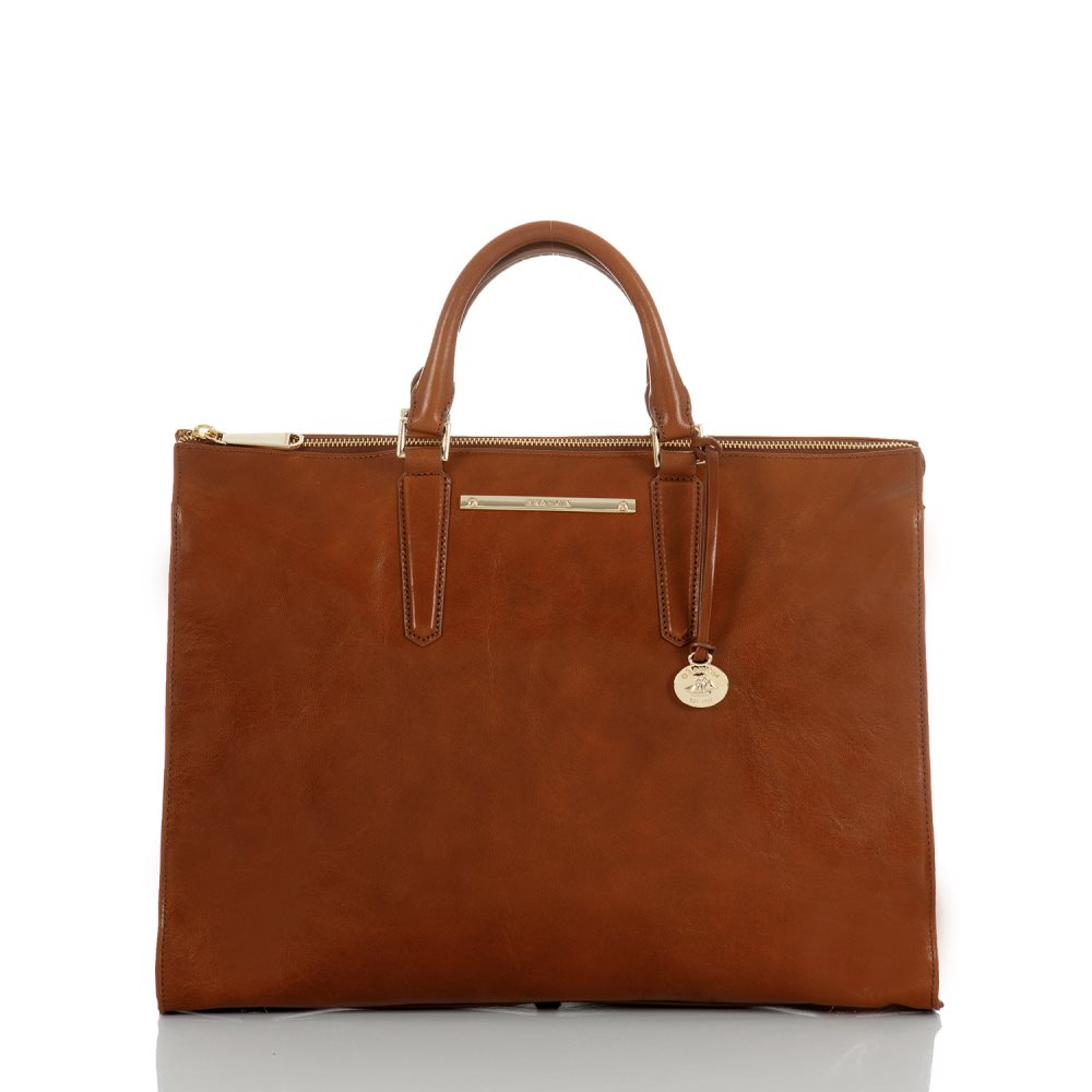 Brahmin | Women's Business Tote Whiskey Topsail - Click Image to Close