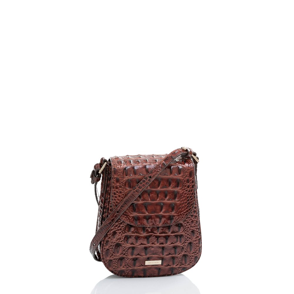 Brahmin | Women's Everlee | Vintage Brown Leather Crossbody Bag