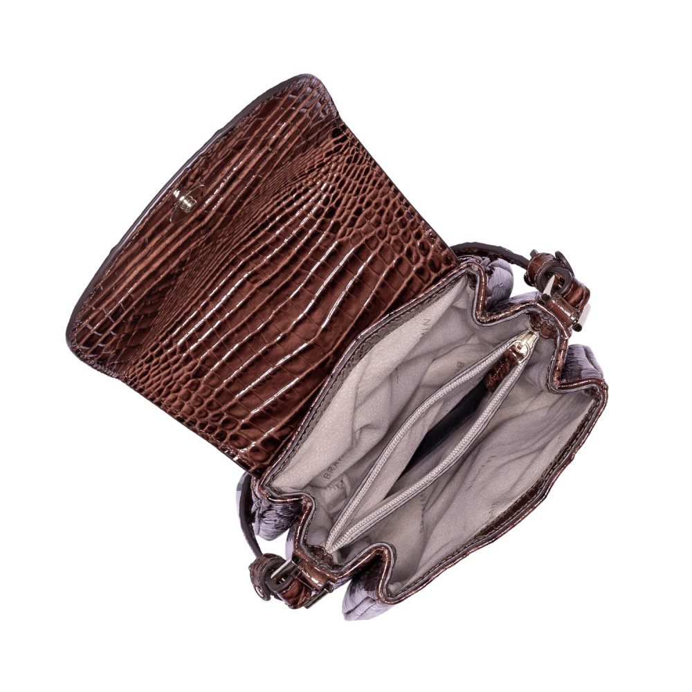 Brahmin | Women's Everlee | Vintage Brown Leather Crossbody Bag