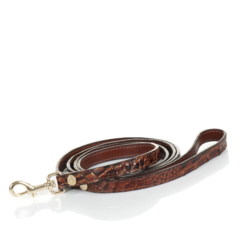 Brahmin | Women's Small Pet Leash Pecan Melbourne - Click Image to Close