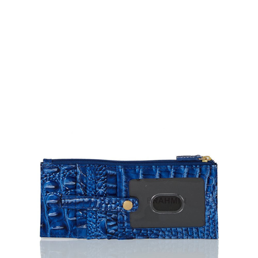 Brahmin | Women's Credit Card Wallet Vista Blue Ombre Melbourne