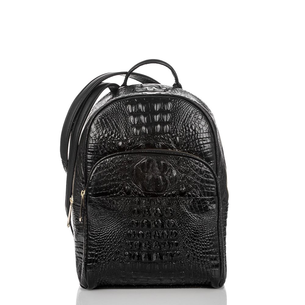 Brahmin | Men's Dartmouth Backpack | Black Leather Backpack - Click Image to Close