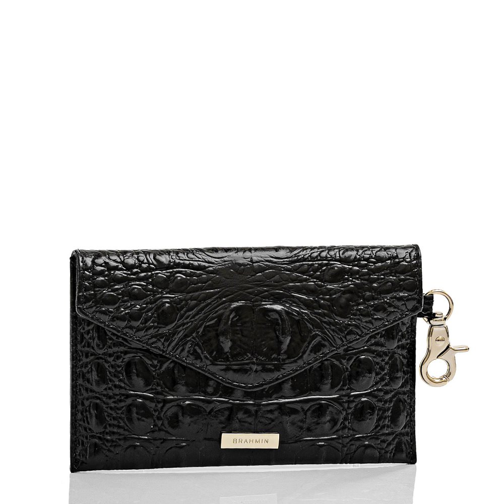 Brahmin | Women's Mini Envelope Case Black Melbourne