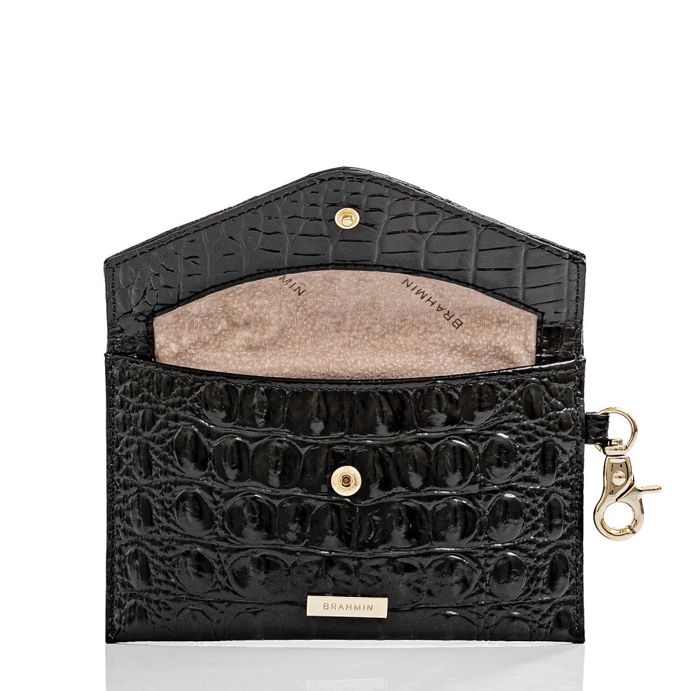 Brahmin | Women's Mini Envelope Case Black Melbourne