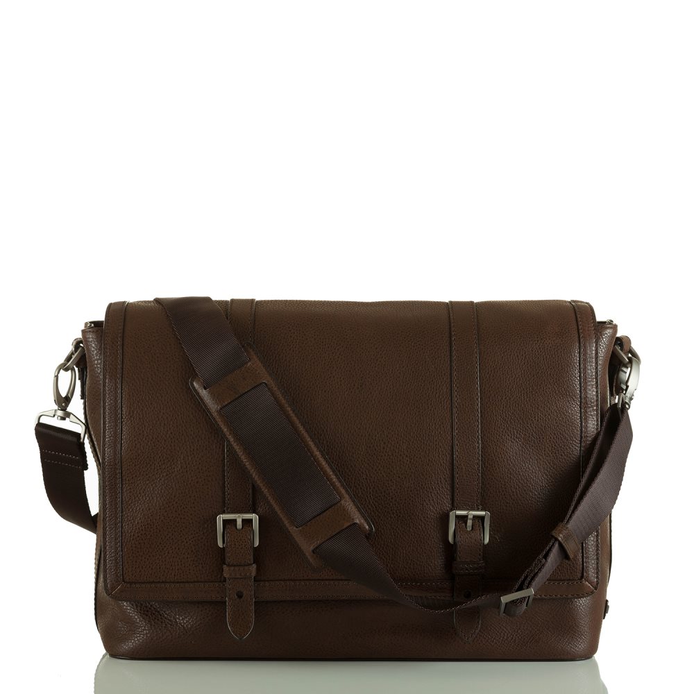 Brahmin | Women's Mason Messenger Cocoa Brown Manchester