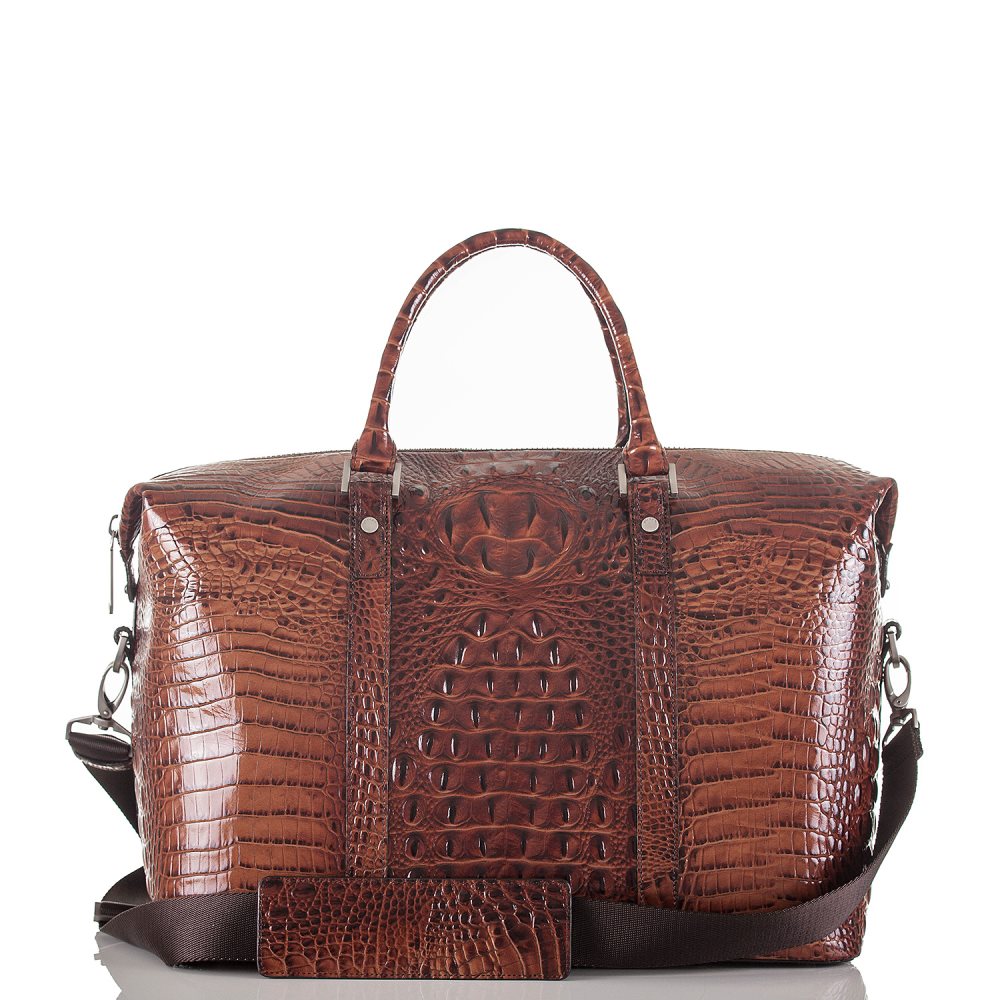 Brahmin | Men's Duxbury Duffle Pecan Melbourne - Click Image to Close