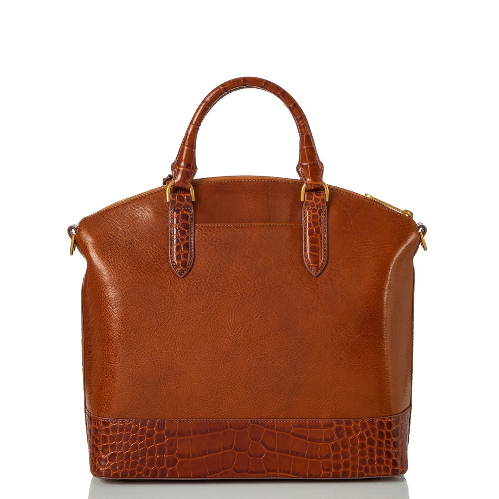 Brahmin | Women's Large Duxbury Satchel Butterscotch Laurence