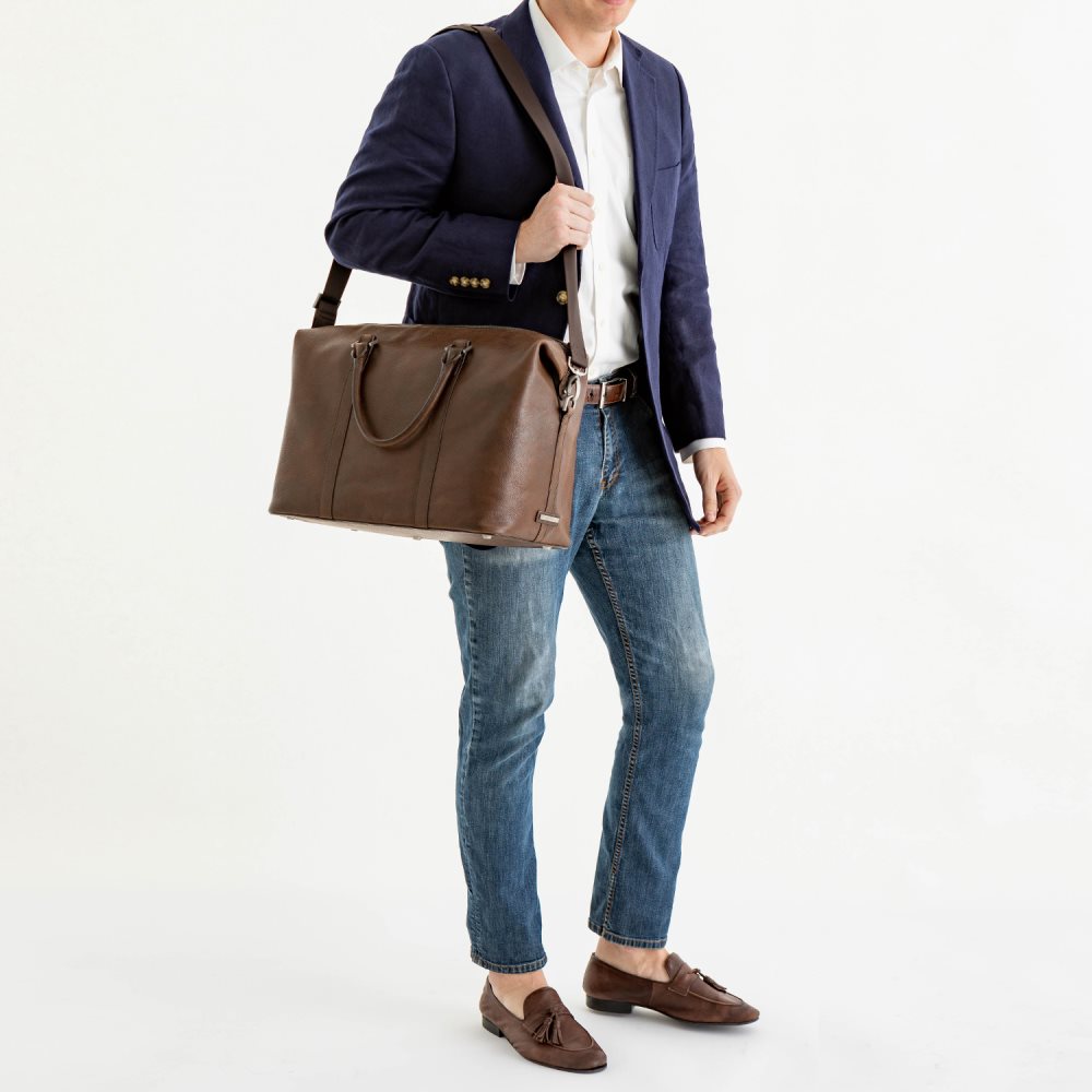 Brahmin | Men's Duxbury Duffle Charcoal Aslan