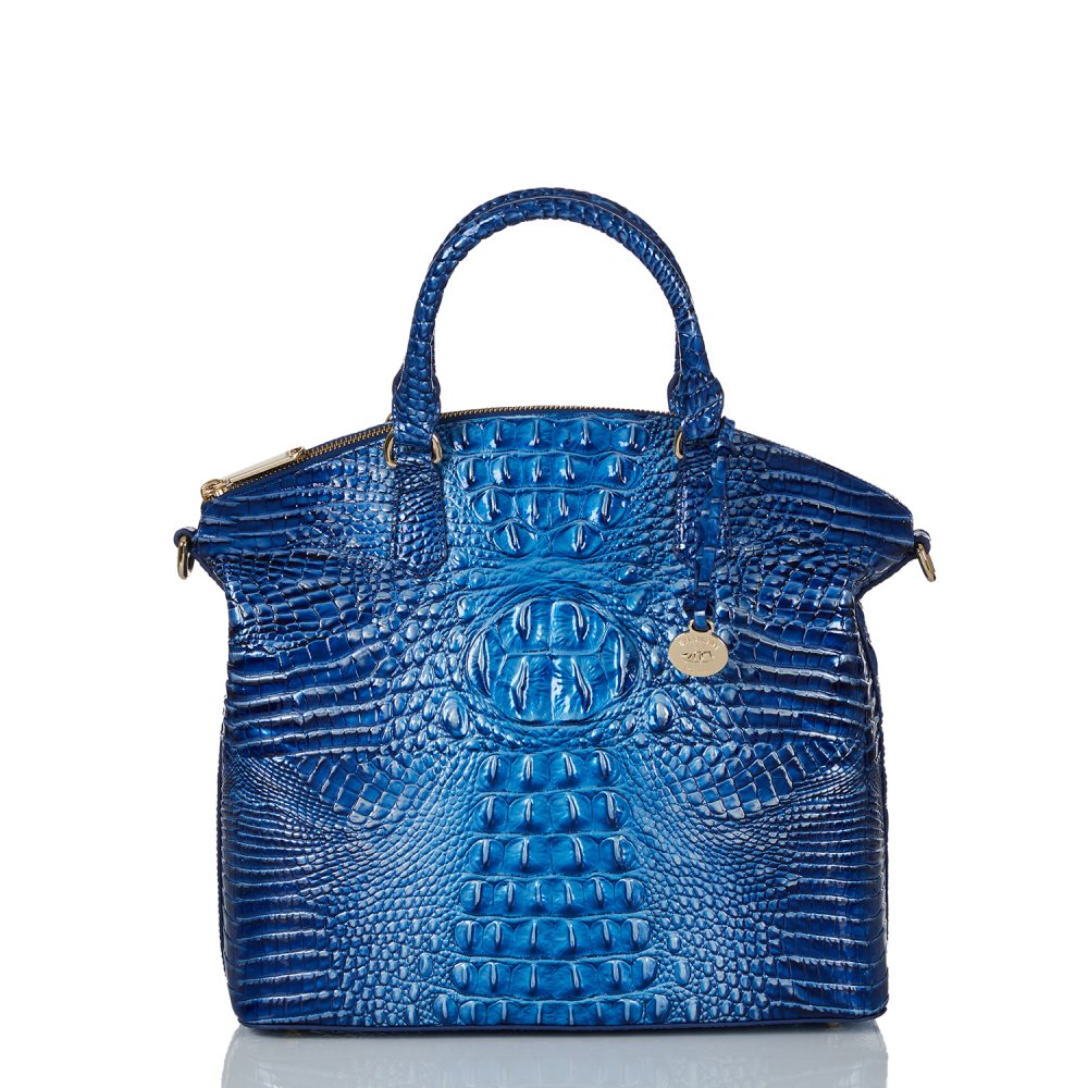 Brahmin | Women's Large Duxbury Satchel Vista Blue Ombre Melbourne