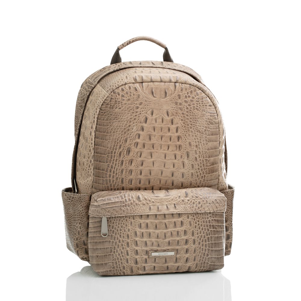 Brahmin | Men's Lucas Backpack Biscuit Valley