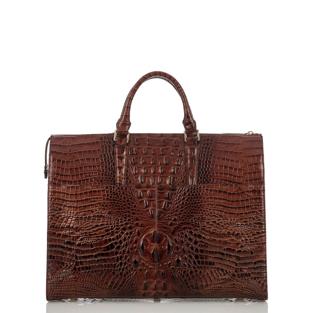 Brahmin | Women's Business Tote Bag | Pecan Melbourne