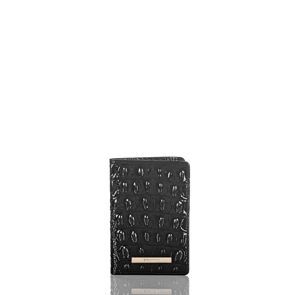 Brahmin | Women's Passport Wallet Black Melbourne - Click Image to Close