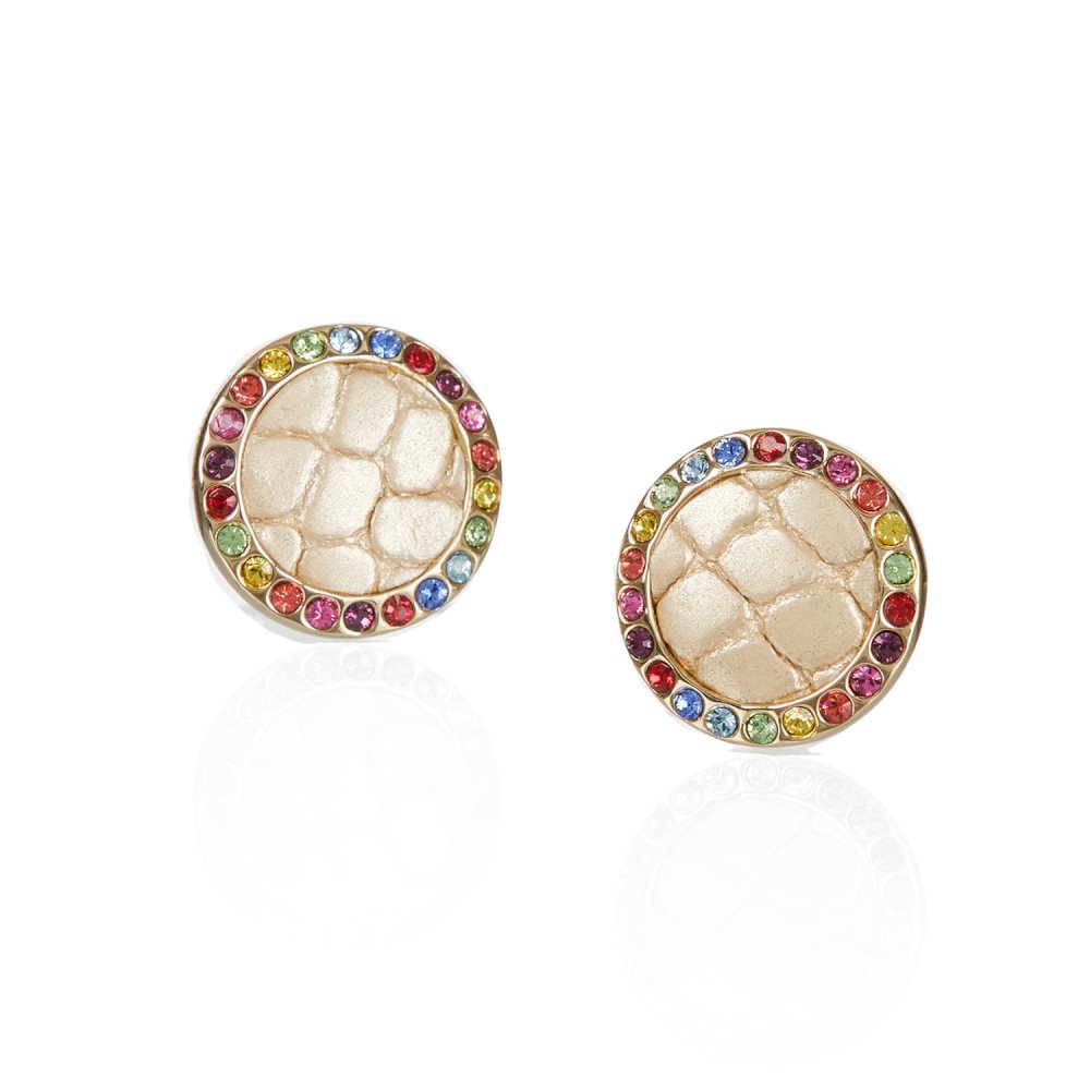 Brahmin | Women's Round Crystal Earrings Multi Fairhaven