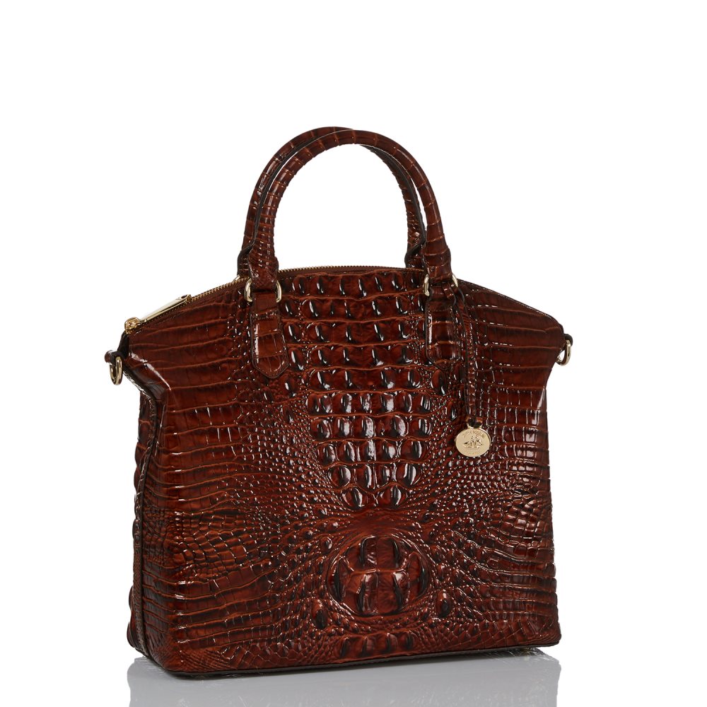 Brahmin | Women's Large Duxbury Satchel Pecan Melbourne