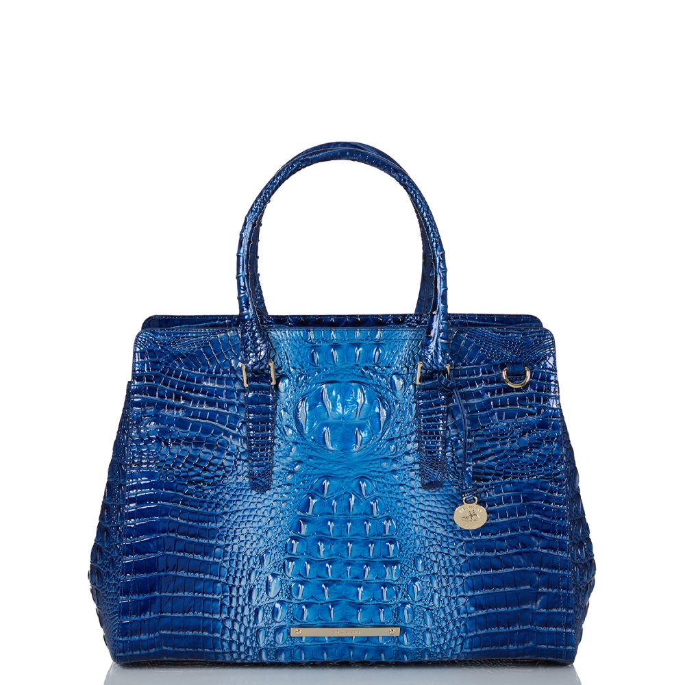 Brahmin | Women's Finley Carryall Vista Blue Ombre Melbourne