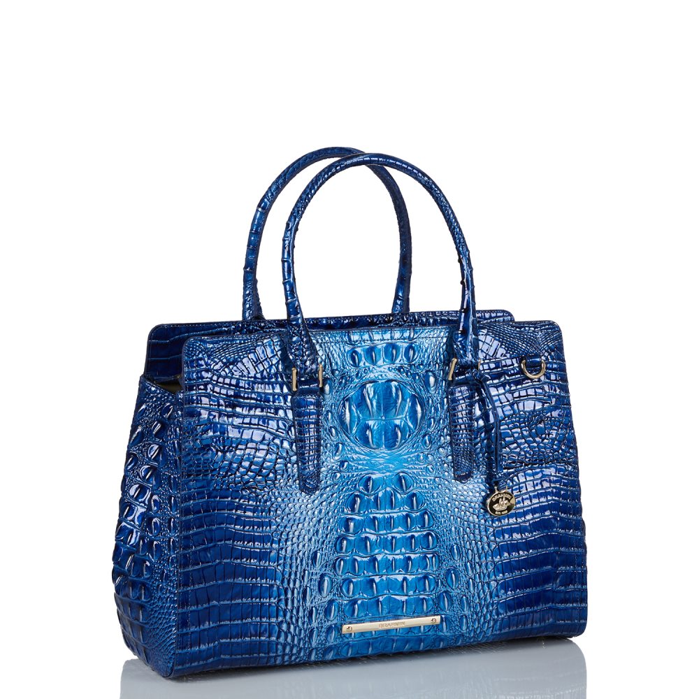 Brahmin | Women's Finley Carryall Vista Blue Ombre Melbourne