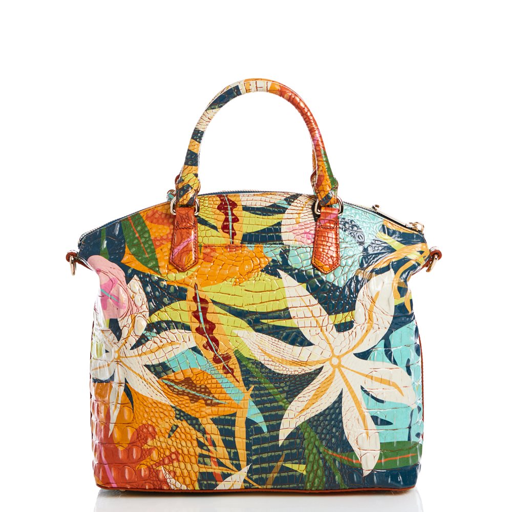 Brahmin | Women's Large Duxbury Satchel Retro Jungle Melbourne