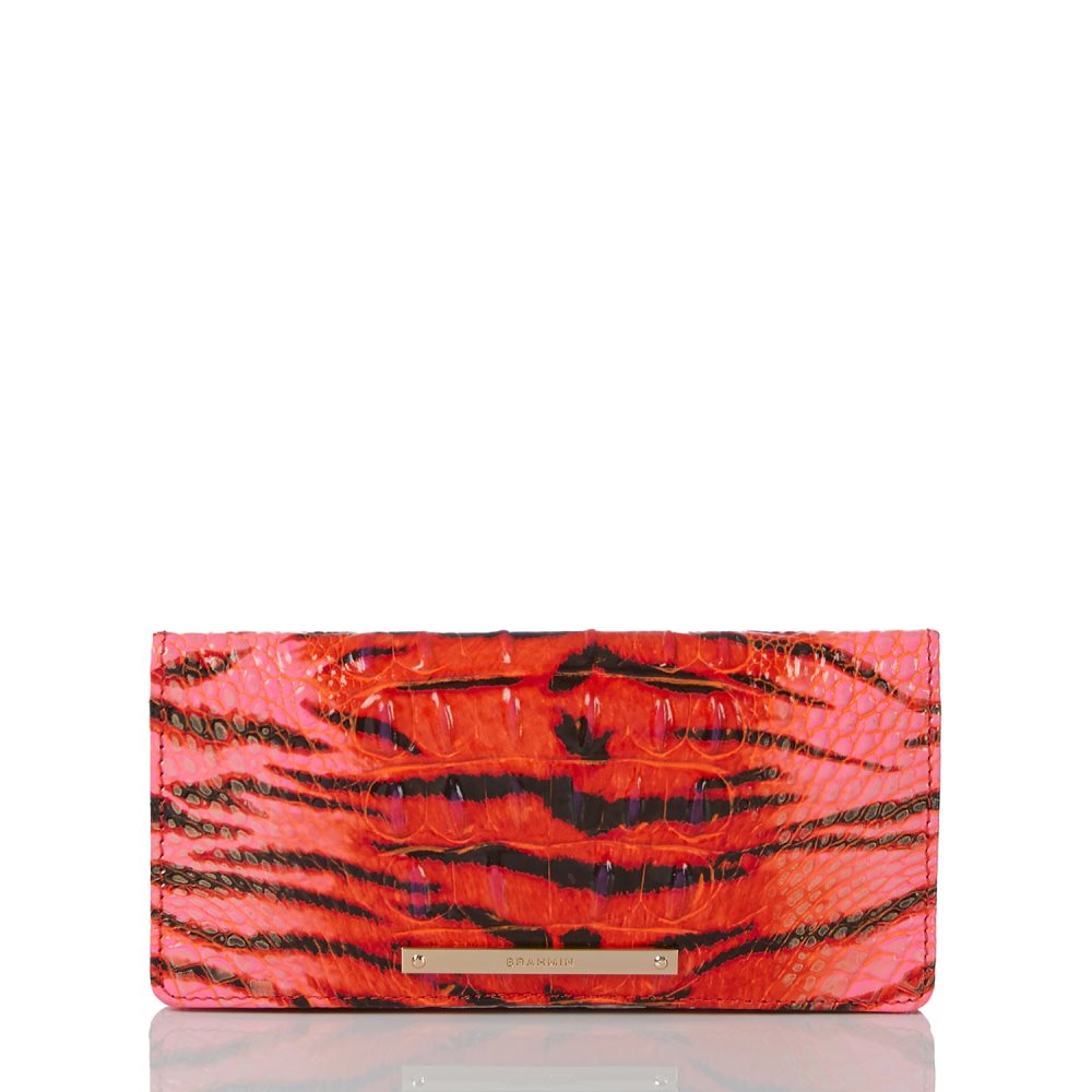 Brahmin | Women's Ady Wallet Pink Feline Ombre Melbourne