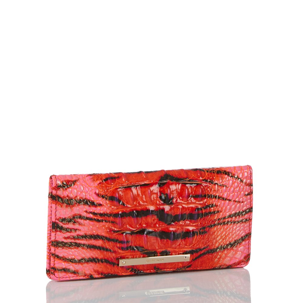 Brahmin | Women's Ady Wallet Pink Feline Ombre Melbourne