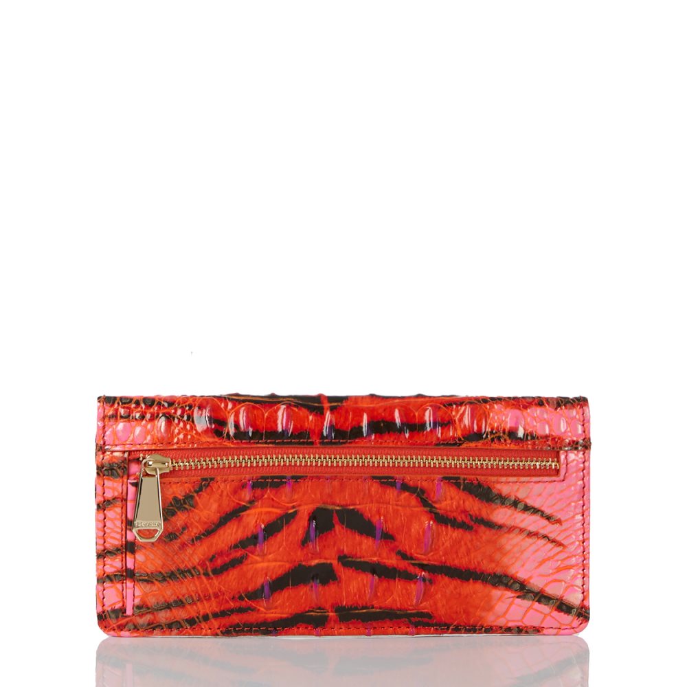 Brahmin | Women's Ady Wallet Pink Feline Ombre Melbourne