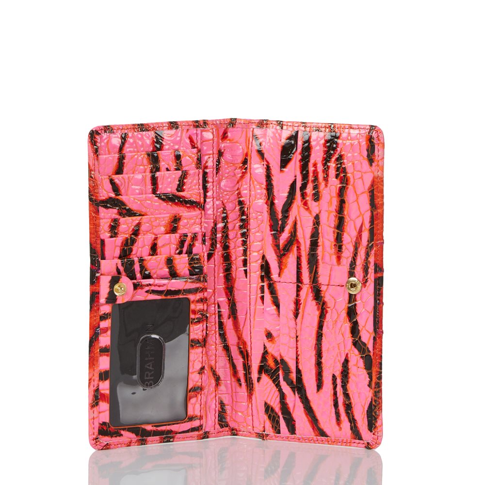 Brahmin | Women's Ady Wallet Pink Feline Ombre Melbourne