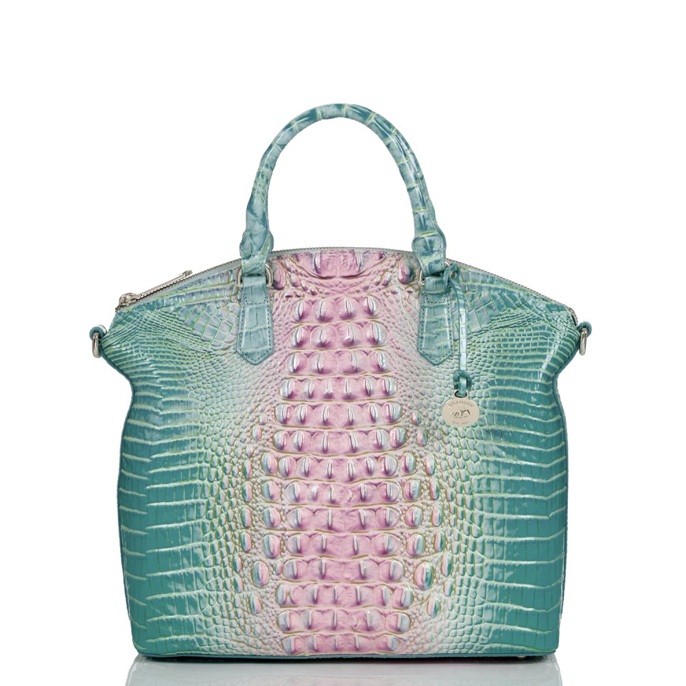 Brahmin | Women's Large Duxbury Satchel Cotton Candy Ombre Melbourne