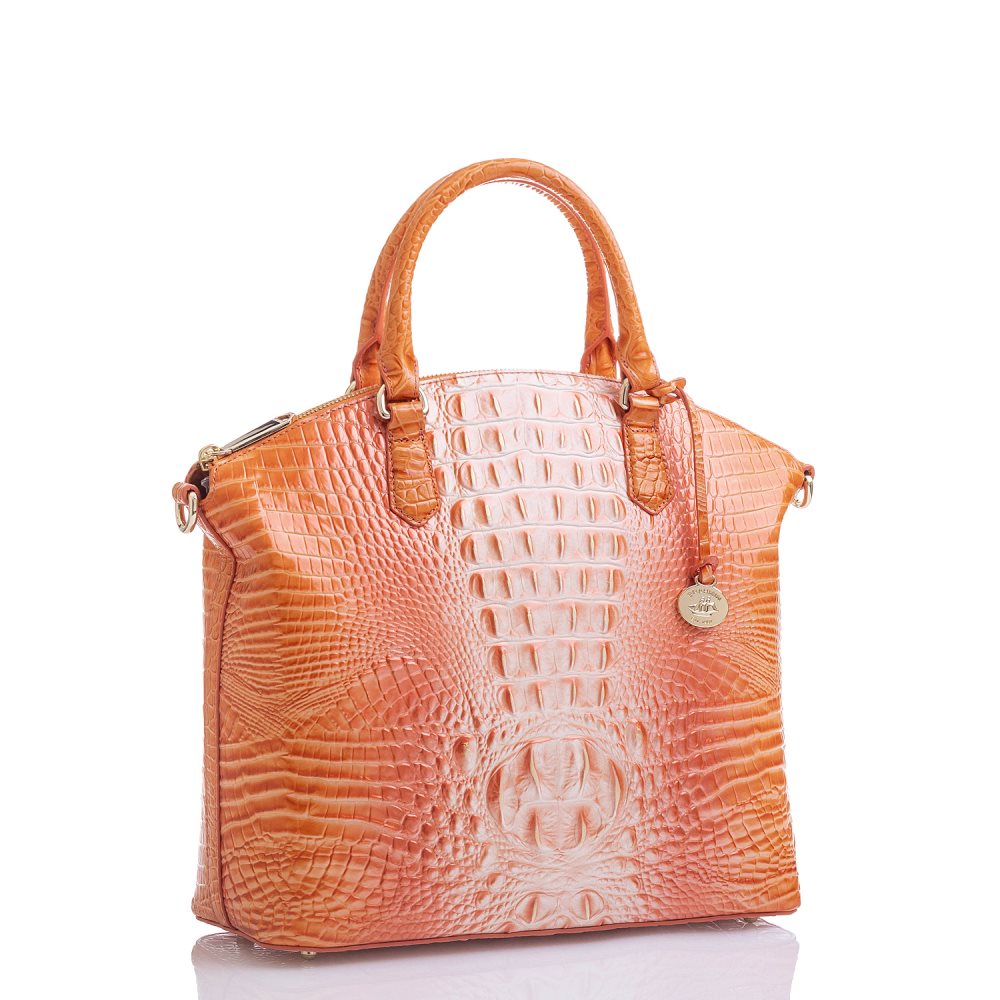 Brahmin | Women's Large Duxbury Satchel Sherbert Ombre Melbourne